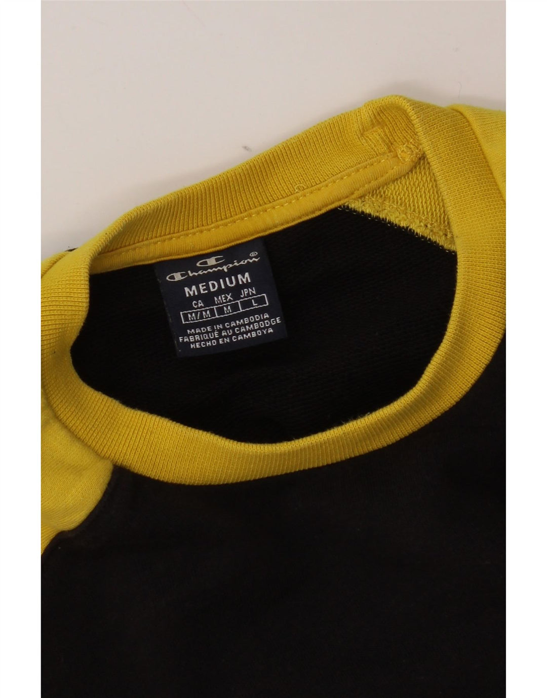 Champion Sudadera Con Estampado Gráfico Jumper Medium Black Colorblock