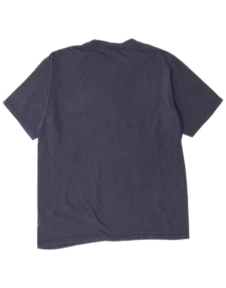 VOLCOM Camiseta gráfica para hombre Top grande de algodón azul marino