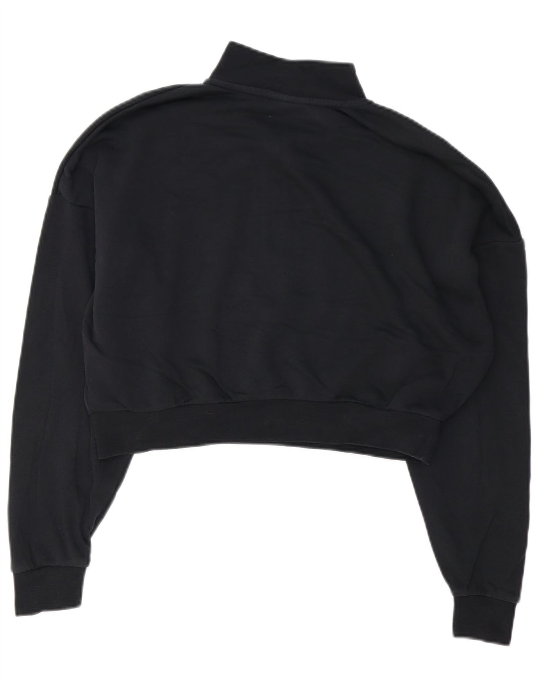 Nike - Sudadera extragrande con cuello y cremallera para mujer, talla M, color negro