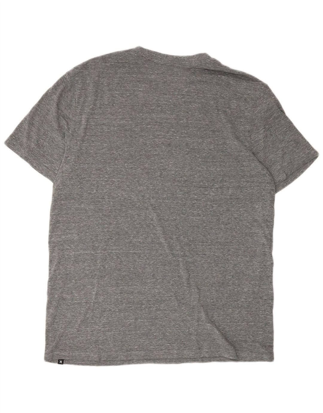 Hurley Camiseta gráfica para hombre Top grande de poliéster moteado gris