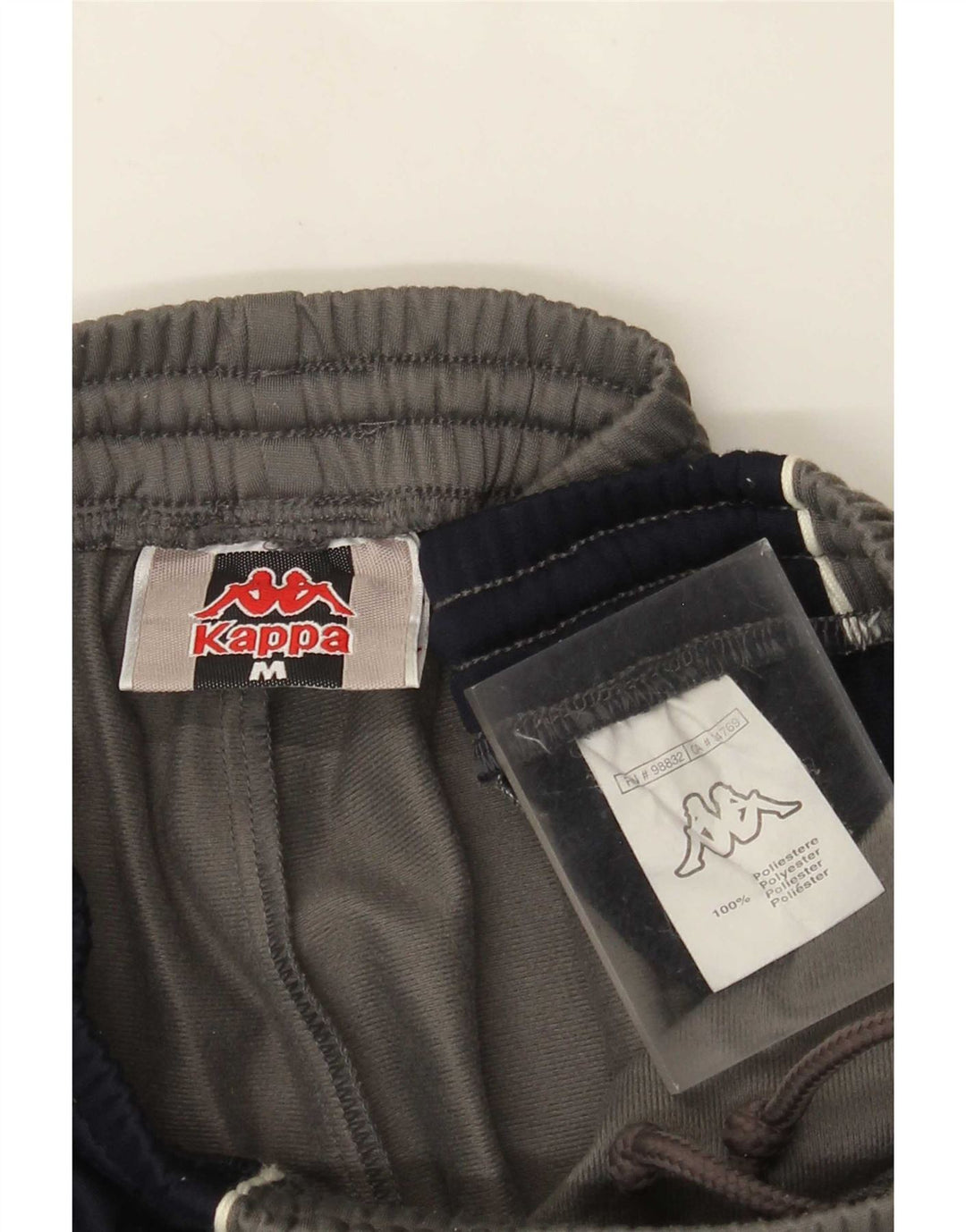 Pantalones De Chándal Kappa Mujer Poliéster Colorblock Gris Medio