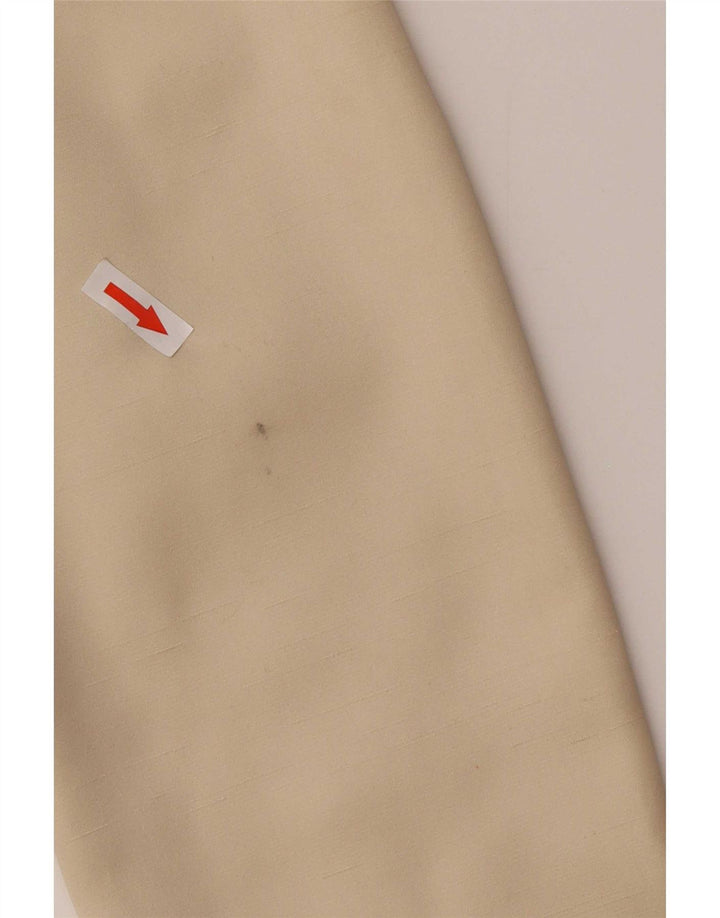 Chaqueta Americana Benetton Mujer Crop De 3 Botones IT 44 Poliéster Beige Medio