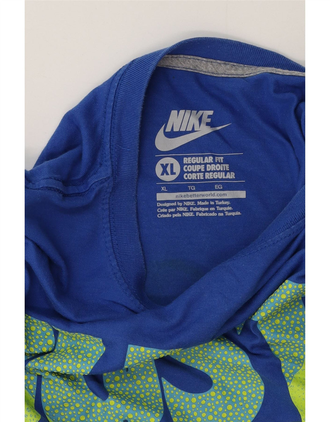 Nike Camiseta Regular Fit Graphic para Hombre XL Azul