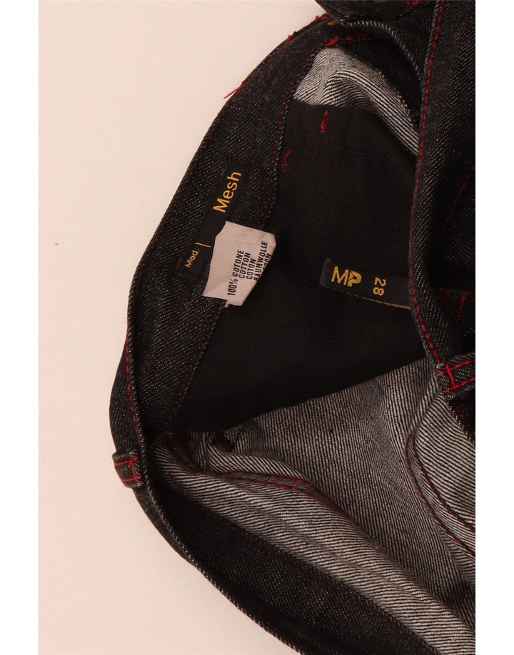 Meltin' Pot Vaqueros ajustados de malla para mujer W33 L33 Algodón negro