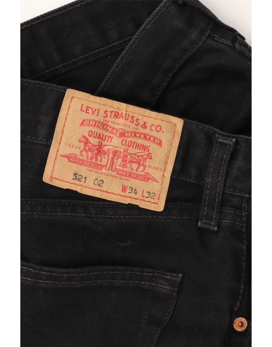 Levi's Hombre 521 Vaqueros Tapered W34 L28 Negro