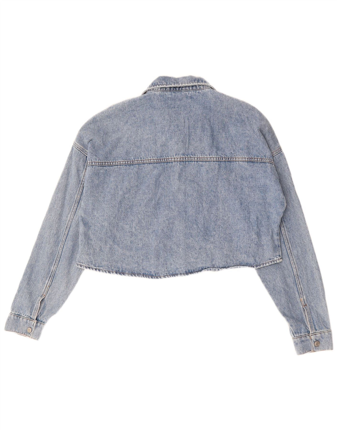 Esprit Chaqueta Vaquera Corta Extragrande para Mujer UK 10 Small Algodón Azul