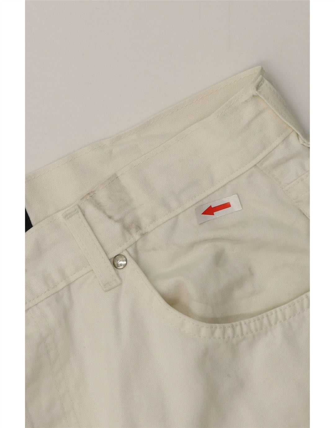 VALENTINO Pantalón Casual Recto Hombre W36 L31 Algodón Blanco
