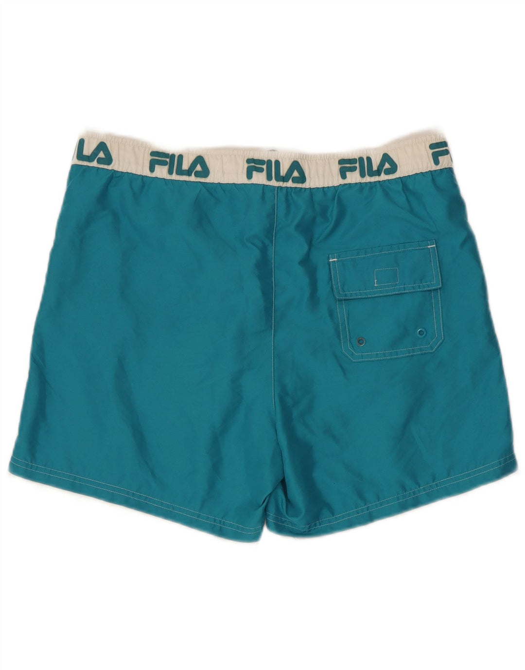 Fila Hombre Graphic Bañador Shorts Azul Medio Colorblock Poliéster