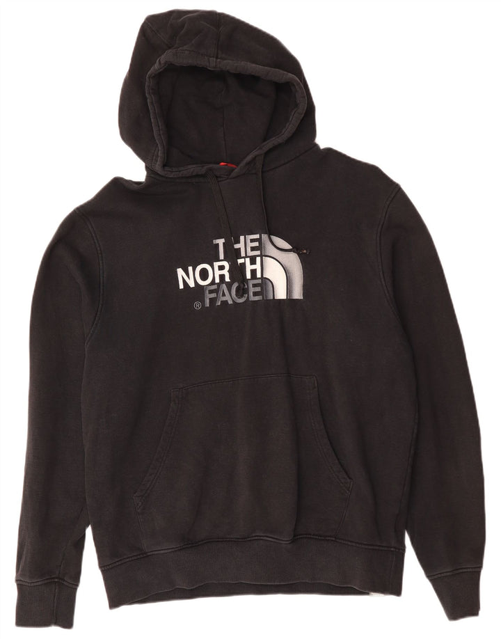 The North Face Jersey con capucha gráfica para hombre, talla grande, algodón negro