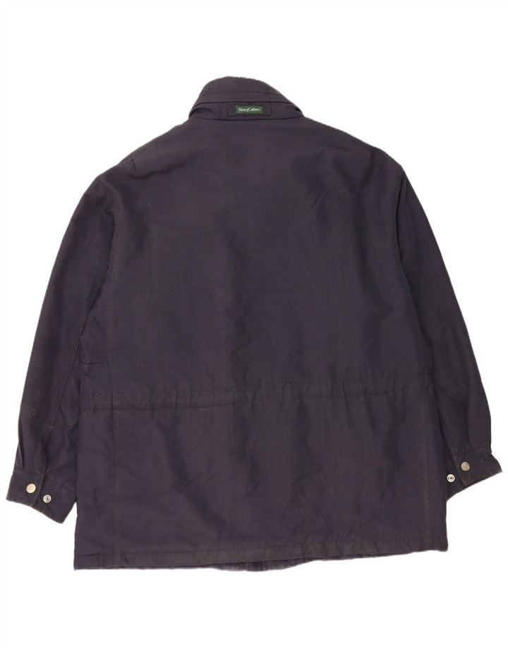 Henry Cottons Chaqueta utilitaria para hombre IT 52 XL Azul marino Nylon