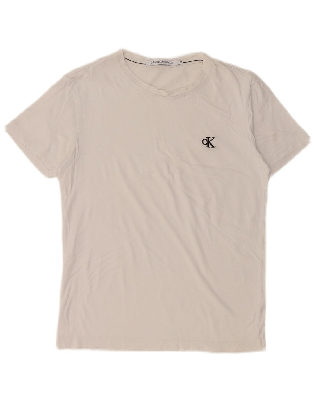 CALVIN KLEIN Camiseta para mujer Top UK 44 Medium White