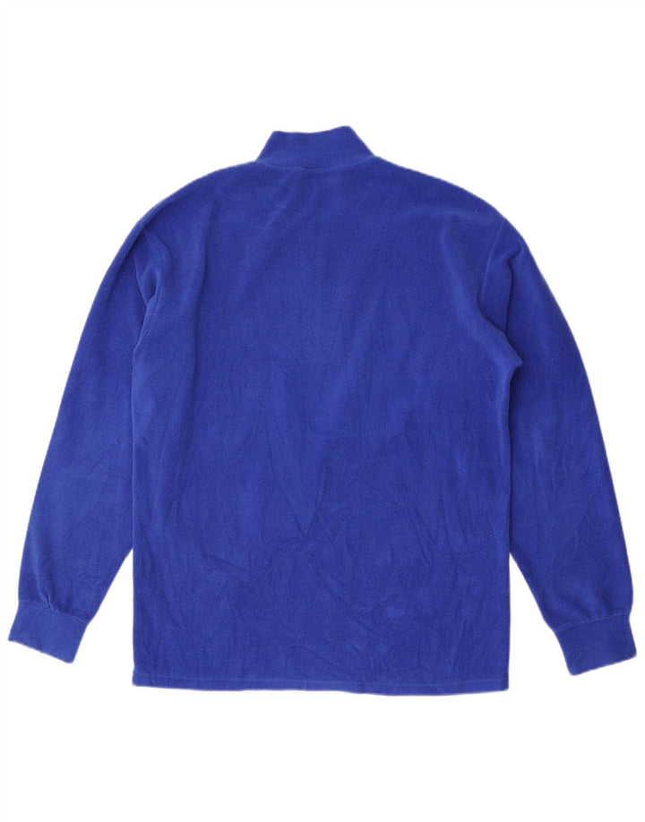 Fila Jersey polar con cuello y cremallera para hombre IT 40 Poliéster azul medio