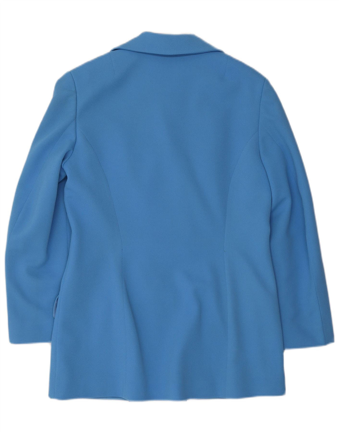 VINTAGE Chaqueta Blazer de doble botonadura para mujer Reino Unido 12 Azul Medio