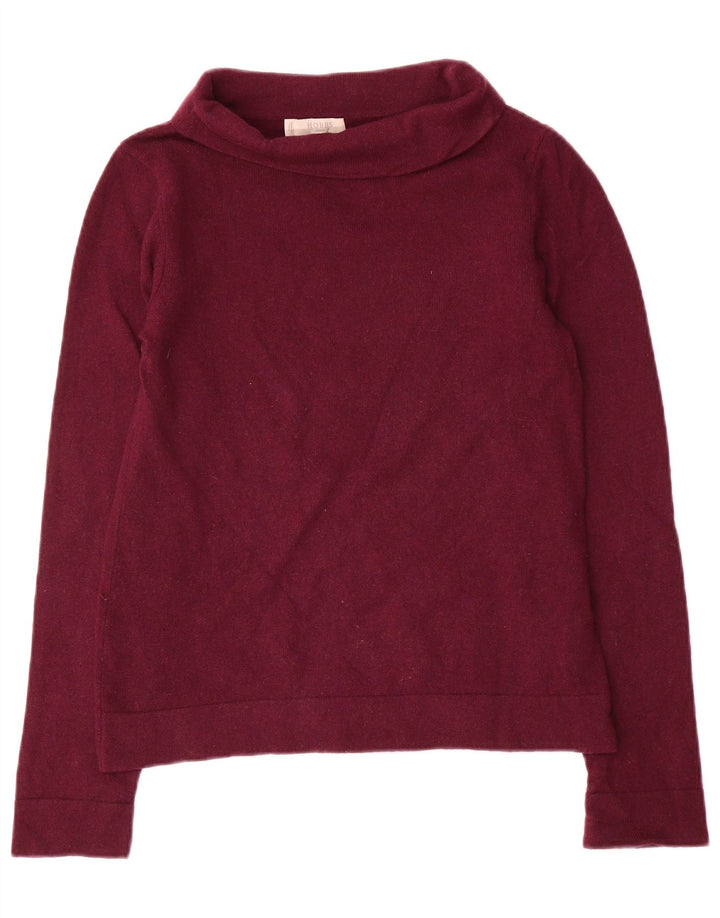 Hobbs Suéter de cuello vuelto para mujer UK 10 Small Lana púrpura