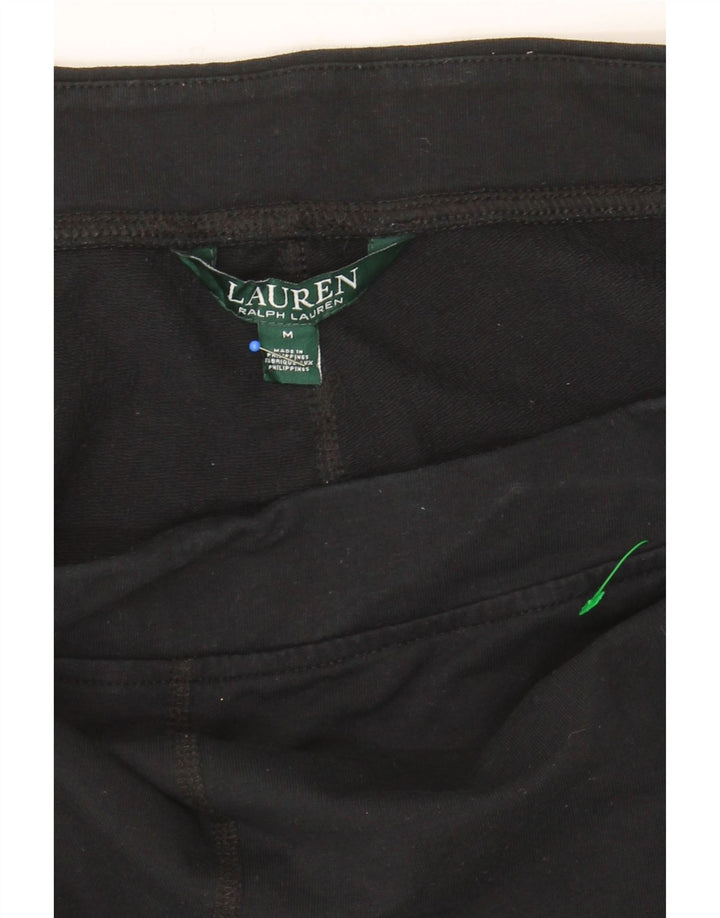 RALPH LAUREN Womens Leggings UK 14 Medium  Black Cotton Vintage Ralph Lauren and Second-Hand Ralph Lauren from Messina Hembry 
