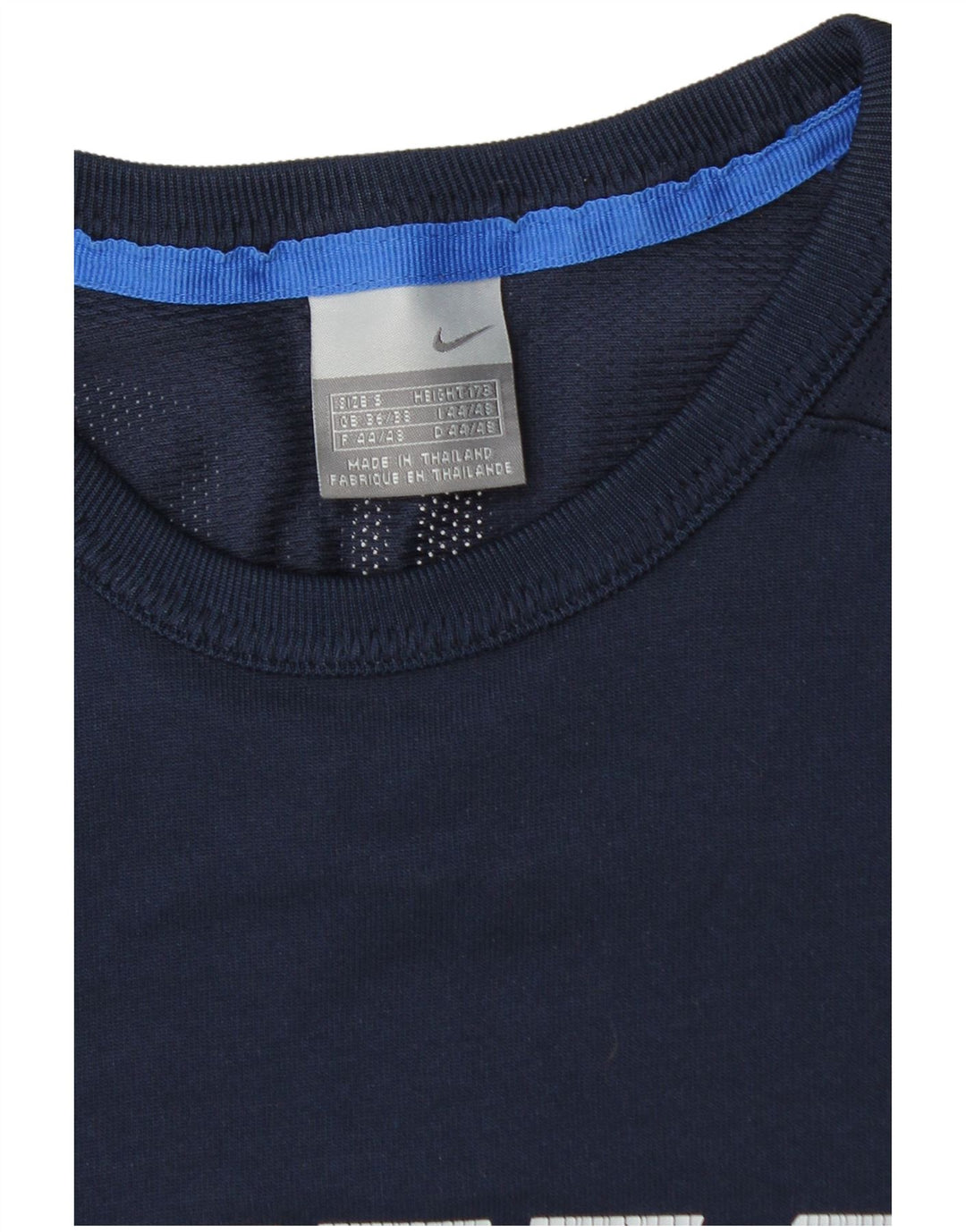 Nike Camiseta gráfica de manga larga para hombre UK 36/38 Small Azul marino
