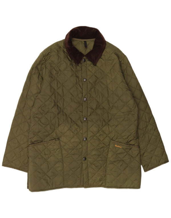 Barbour Chaqueta acolchada para hombre UK 42 XL Poliéster verde