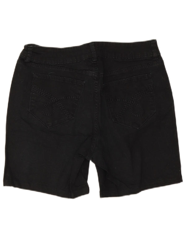 Lee - Pantalones cortos vaqueros para mujer Riders US 12 grande W30 algodón negro