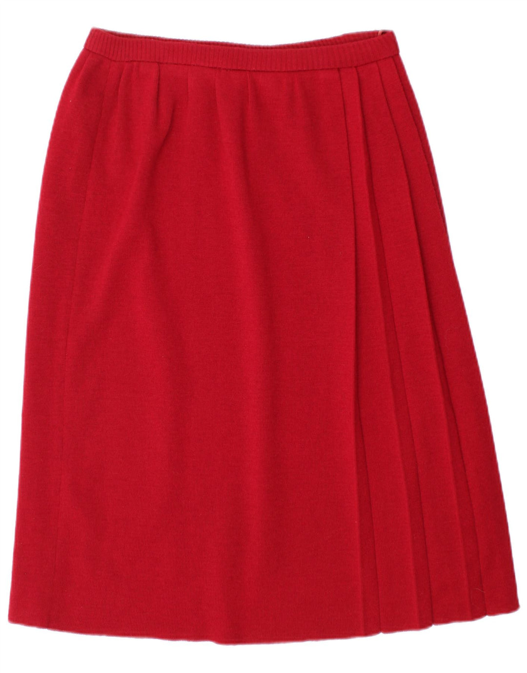 Falda evasé VINTAGE para mujer W30 Poliamida roja mediana