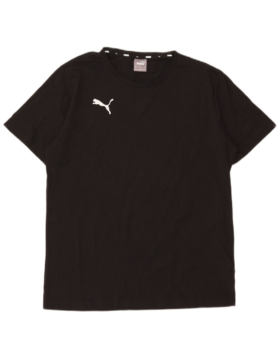 Puma - Camiseta para hombre, talla grande, algodón negro