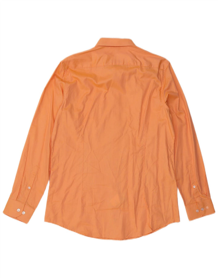 Camisa Louis Philippe para hombre talla 40 algodón naranja mediano