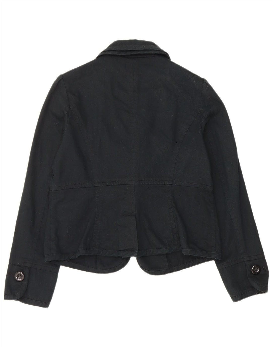 Monsoon Chaqueta tipo blazer de 1 botón para mujer UK 46 Grande Algodón azul marino