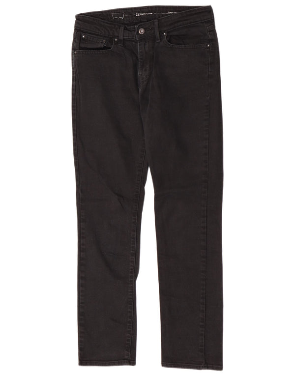Levi's Mujer Demi Curve Classic Rise Slim Jeans W28 L29 Algodón Negro