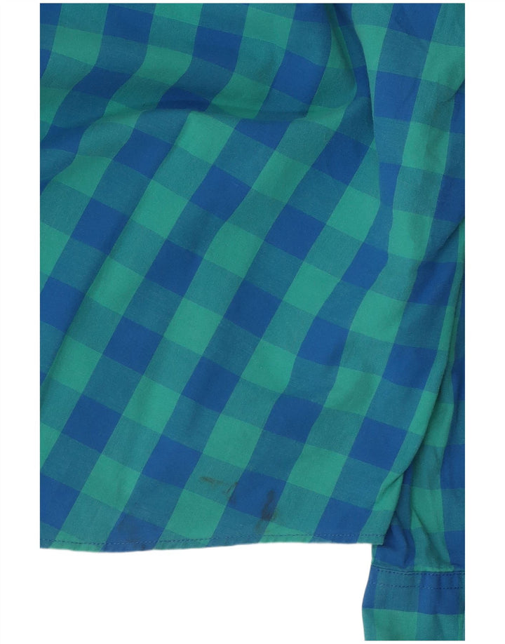 J. Crew Camisa de corte slim a medida para hombre de algodón a cuadros en azul medio