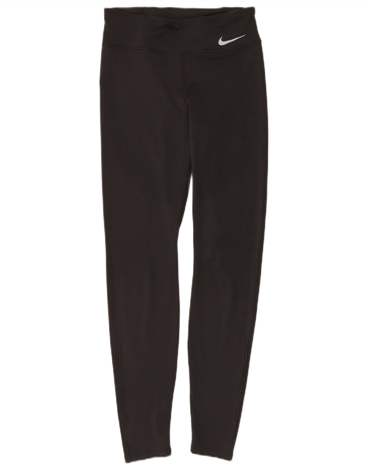 NIKE Leggings Dri Fit para Mujer UK 8 Small Negro