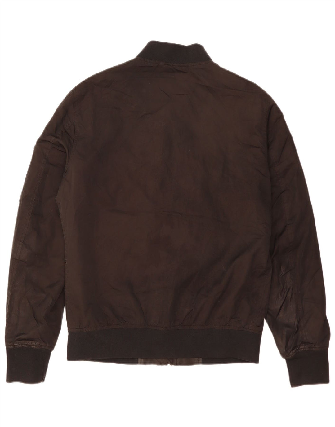 Zara Hombre Cazadora Bomber ES 38 Mediana Negro Colorblock Poliéster