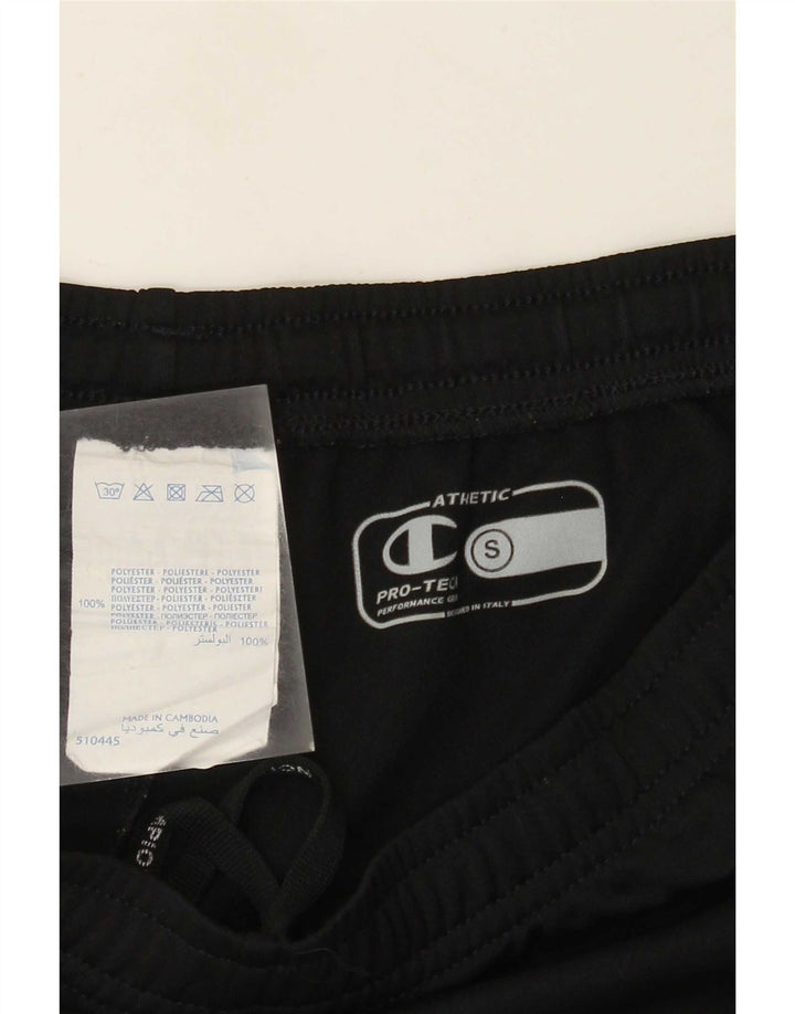 Champion Pantalones Cortos Deportivos Para Hombre Pequeño Poliéster Negro