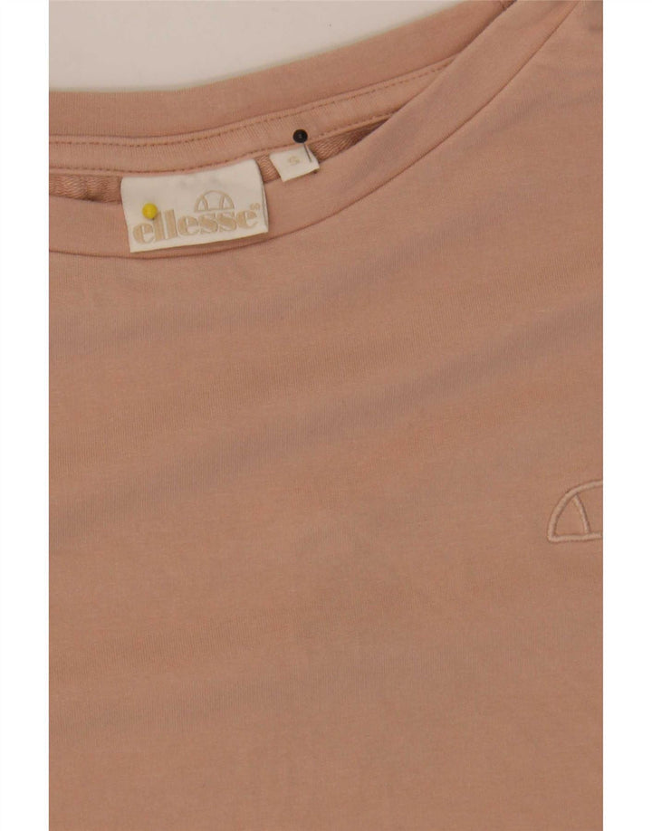 Ellesse - Sudadera extragrande con manga 3/4 para mujer, talla S, color rosa