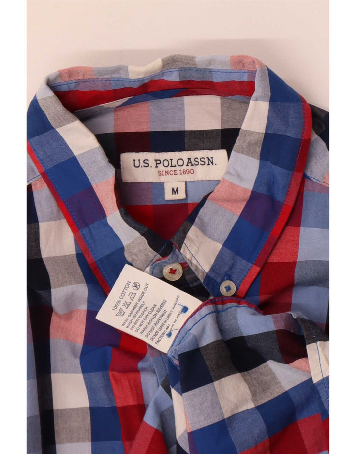 Asociación de Polo de EE. UU. Camisa Hombre Mediana Algodón Vichy Multicolor