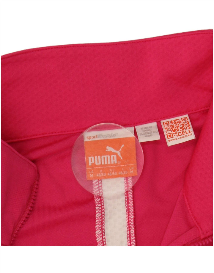 Puma - Chándal extragrande con cuello y cremallera para mujer, talla 40, color rosa medio