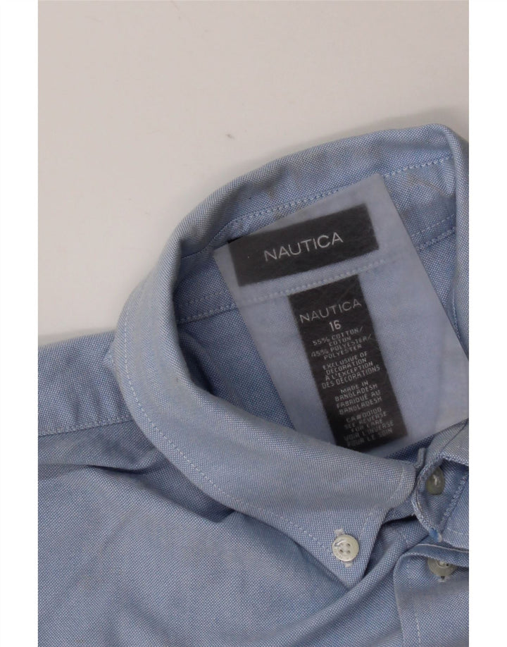 Camisa Nautica Niño 15-16 Años Azul Algodón
