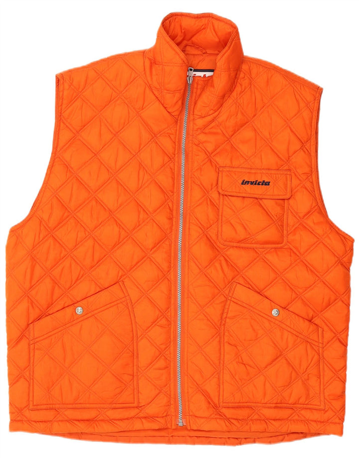 INVICTA Chaleco acolchado para hombre UK 42 XL Poliamida naranja