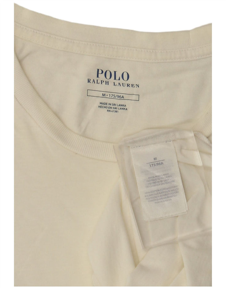 Polo Ralph Lauren - Camiseta para hombre (algodón blanco mediano)