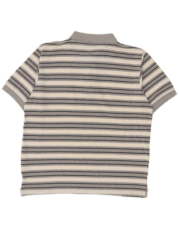 Polo Levi's para hombre 2XL Algodón a rayas grises