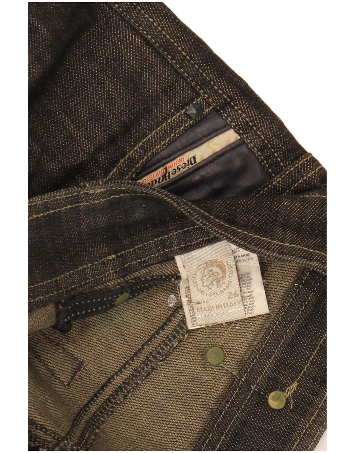 DIESEL Womens Slim Jeans W26 L29 Grey Cotton