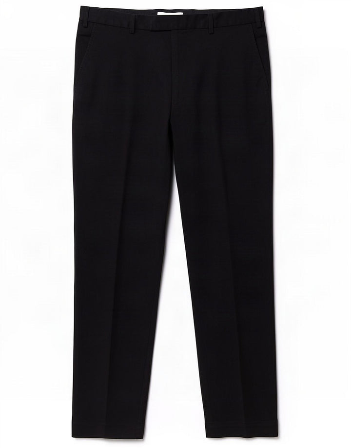 Marks & Spencer Pantalón de traje de corte regular para hombre W36 L33 Poliéster negro