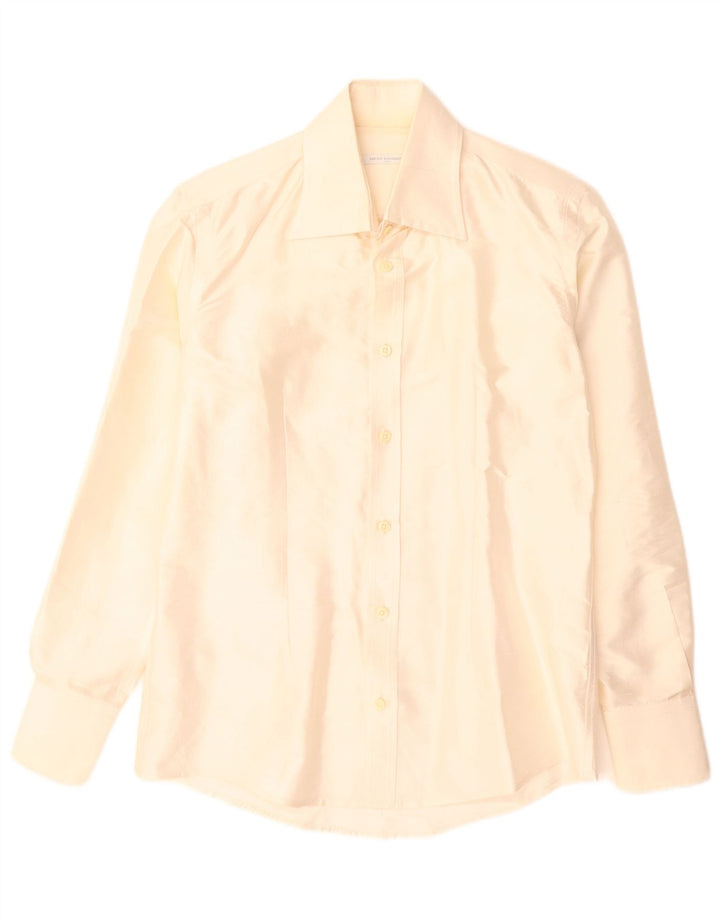 Camisa Hombre Daniele Alessandrini Small Seda Beige