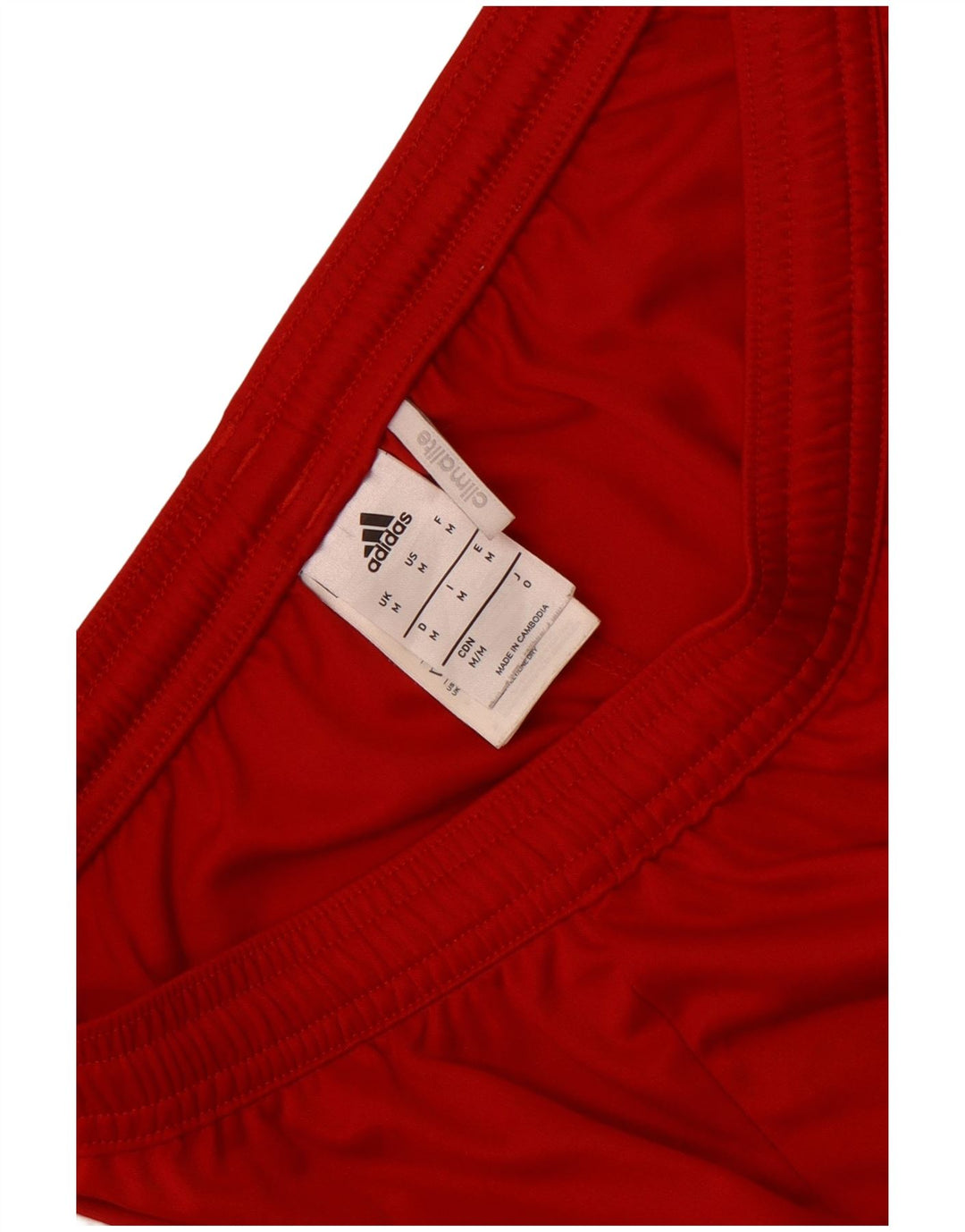 Adidas Mens Climalite Sport Shorts Medio Rojo Colorblock Poliéster
