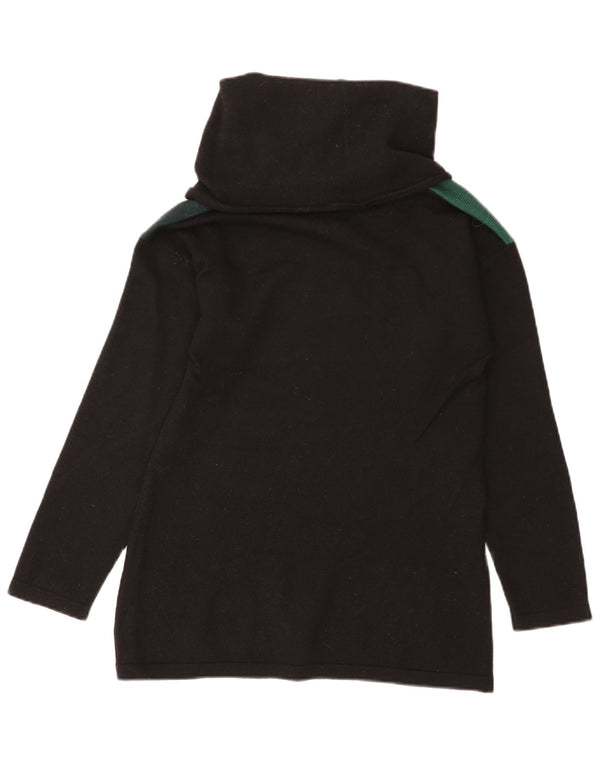 Luisa Spagnoli Suéter con cuello vuelto para mujer UK 10 Small Black