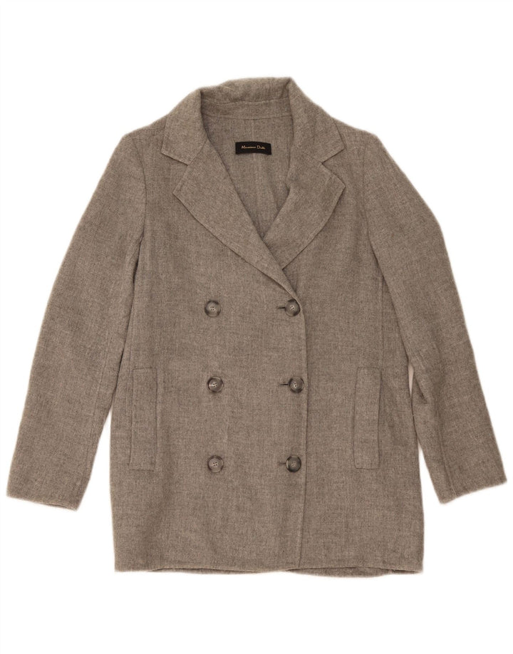 Massimo Dutti Chaqueta Blazer Extragrande De Doble Botonadura Mujer EU 36 XS Gris