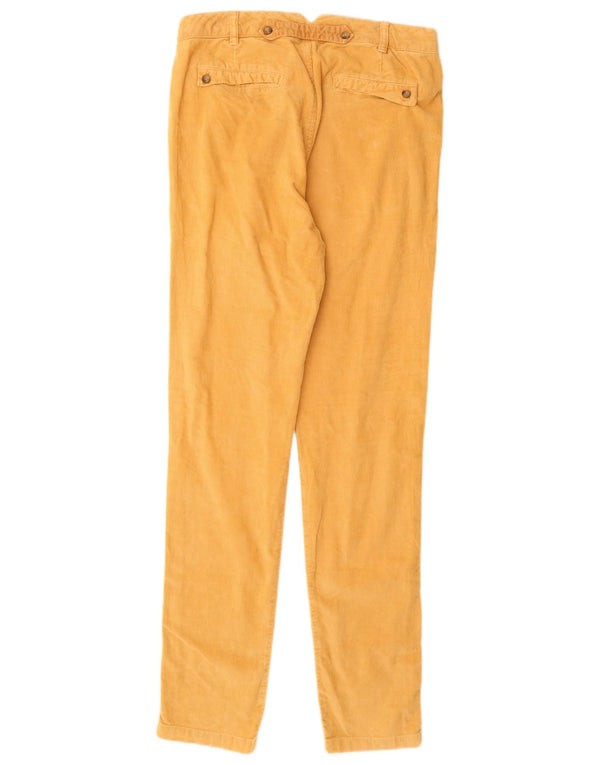 Zara Mujer Pantalón Slim De Pana EU 36 XS W26 L32 Algodón Beige