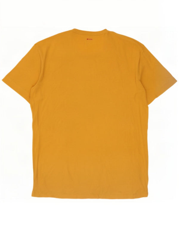 Hugo Boss Hombre Camiseta Gráfica Top XL Amarillo