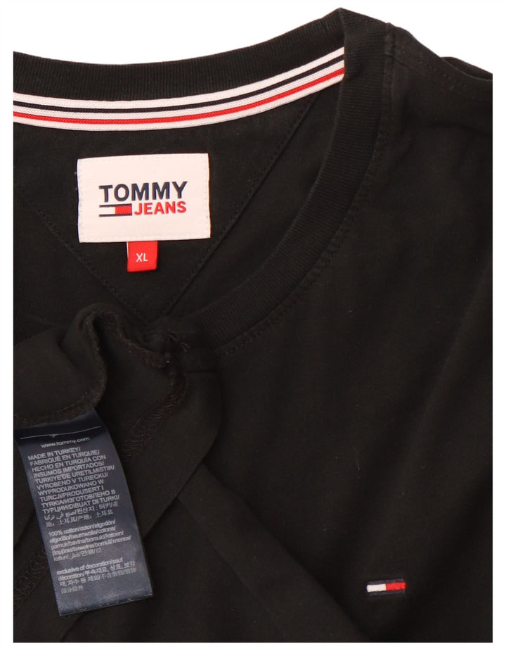TOMMY HILFIGER Camiseta Hombre Top XL Algodón Negro