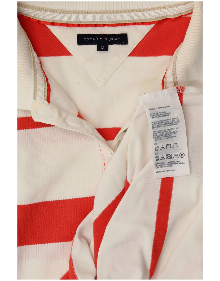 Tommy Hilfiger Polo de rugby gráfico para mujer UK 12 Medium Off White