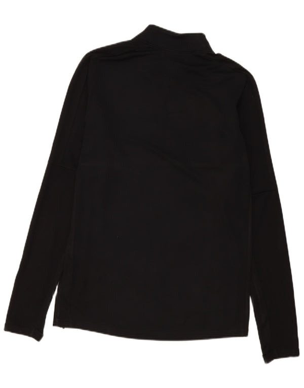 Nike Dri Fit - Chándal con cremallera y cuello para hombre, talla pequeña, poliéster negro