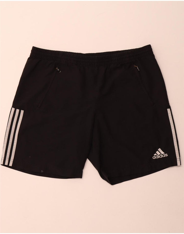 Adidas Pantalones cortos deportivos para hombre XL Negro Poliéster